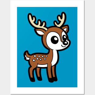 Cartoon Deer Posters and Art